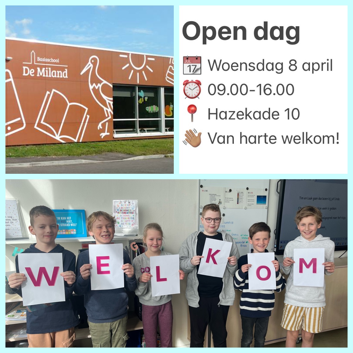 Open dag woensdag 8 april